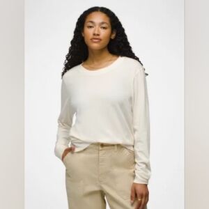 Prana Everyday Vintage-Washed Long Sleeve Tee L